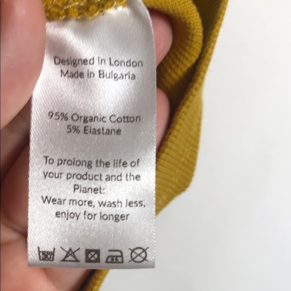 Saint + Sofia Yellow Ribbed Tank Top - Picture 3 of 6